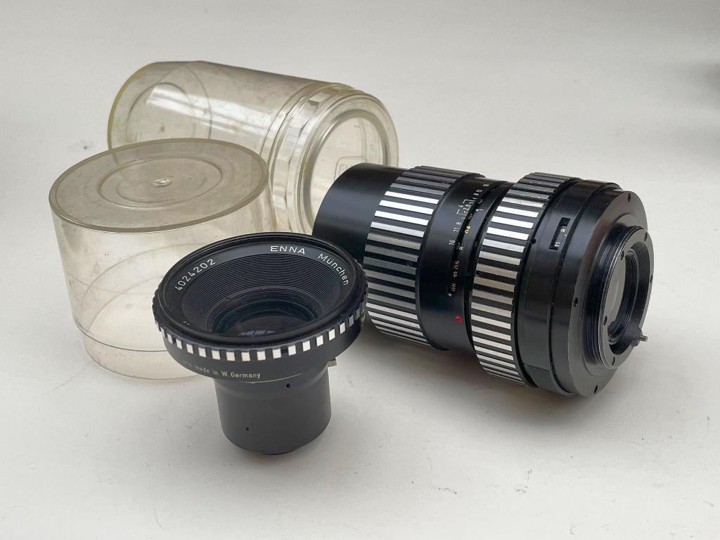 Vintage set ENNA Lithagon en Tele-Ennalyt met M42 SOCKEL, Ophalen of Verzenden