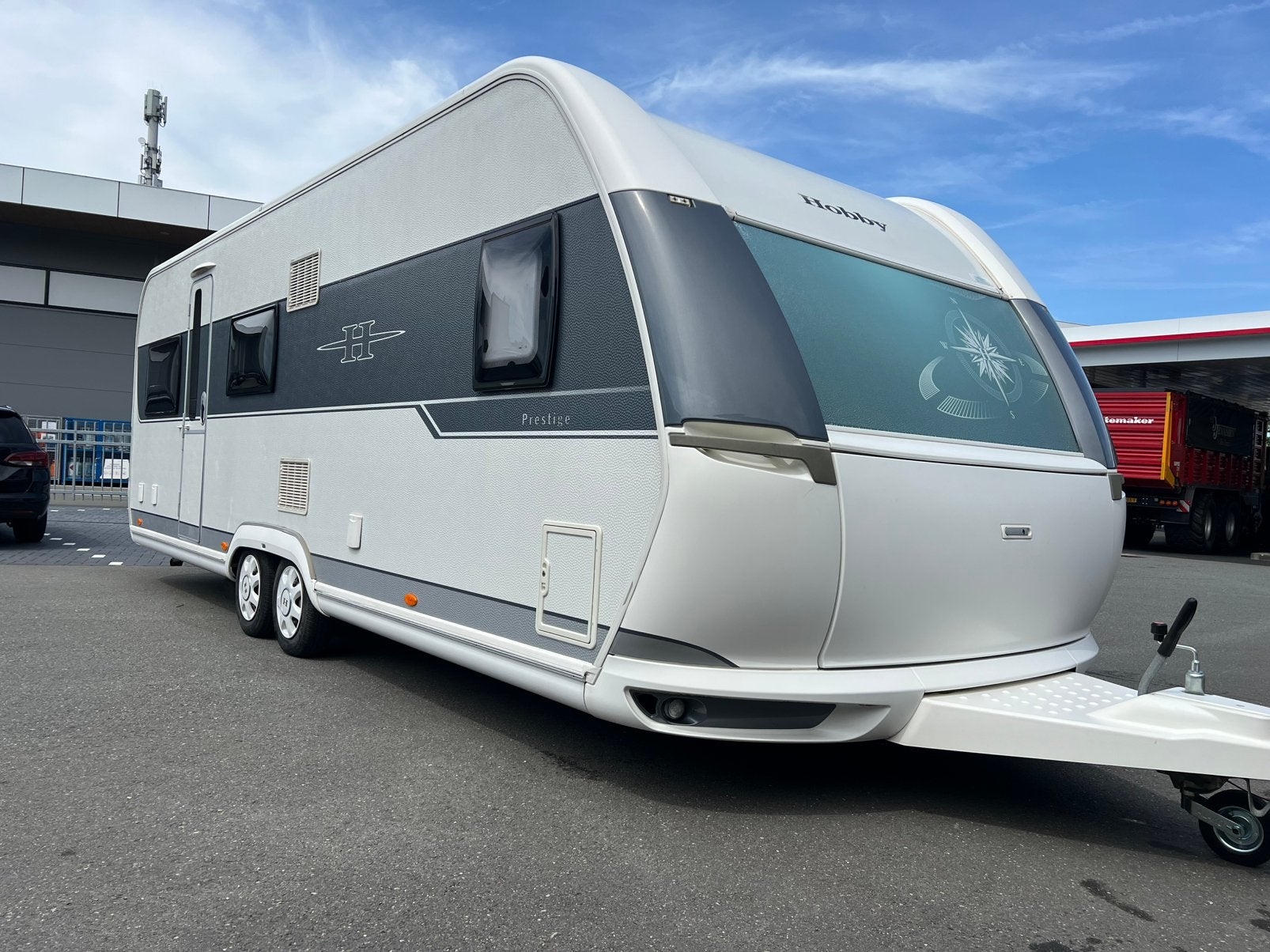 Luxe Hobby Caravan 650 UMFE Prestige 2015 tandemasser Airco, Overige typen, Rondzit, Hobby, Particulier