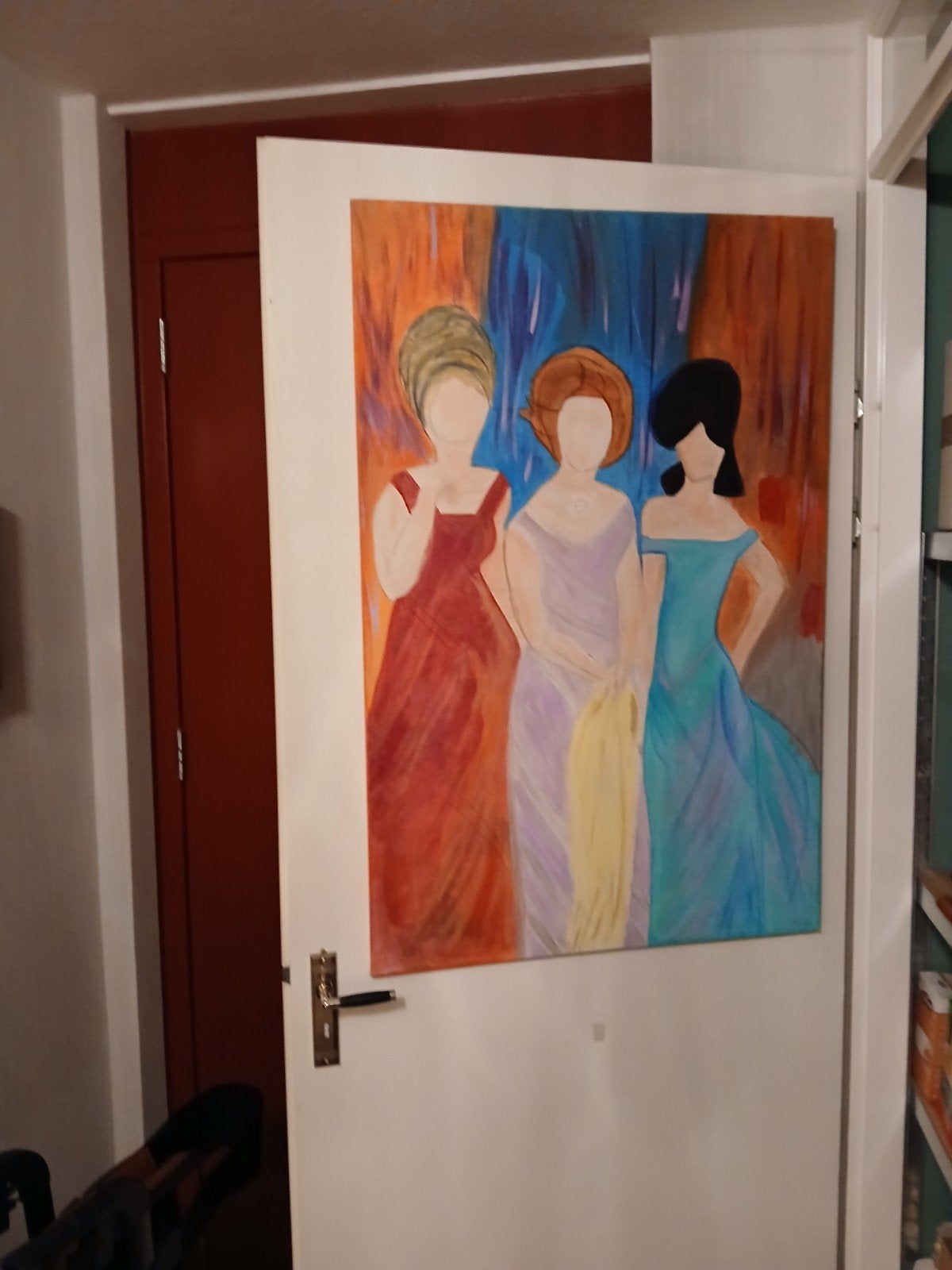 Schilderij 'Drie Vrouwen' - Abstracte Kunst, Ophalen