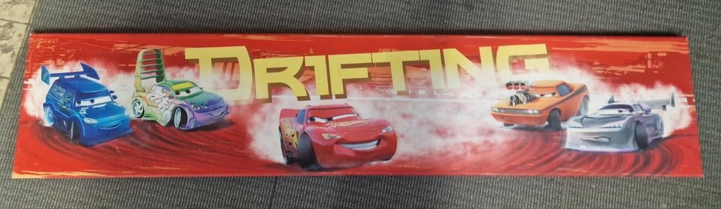 Cars 'Drifting' wanddecoratie 118x24 cm, Kinderen en Baby's, Ophalen, Gebruikt