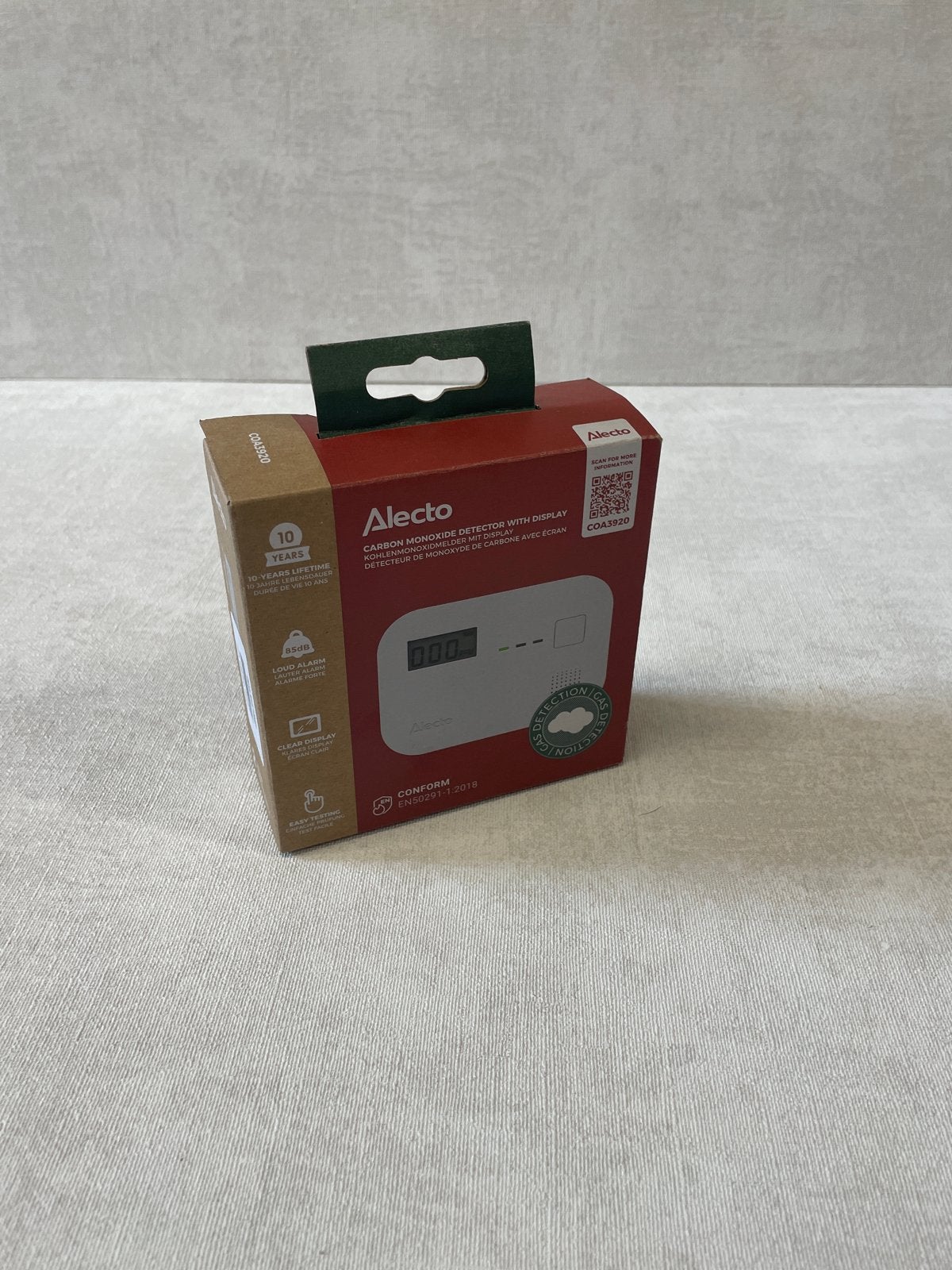 Alecto Koolmonoxidemelder COA2620 met display, Nieuw, Ophalen of Verzenden, Wiebachstraat 37, 6466 NG Kerkrade, Alectohome