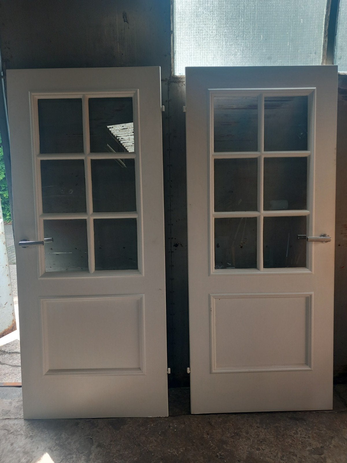 2 x opdek deuren, 2 x schuifdeuren, Doe-het-zelf en Verbouw, Deuren en Horren, Ophalen of Verzenden, Schuifdeur, Binnendeur, 200 tot 215 cm
