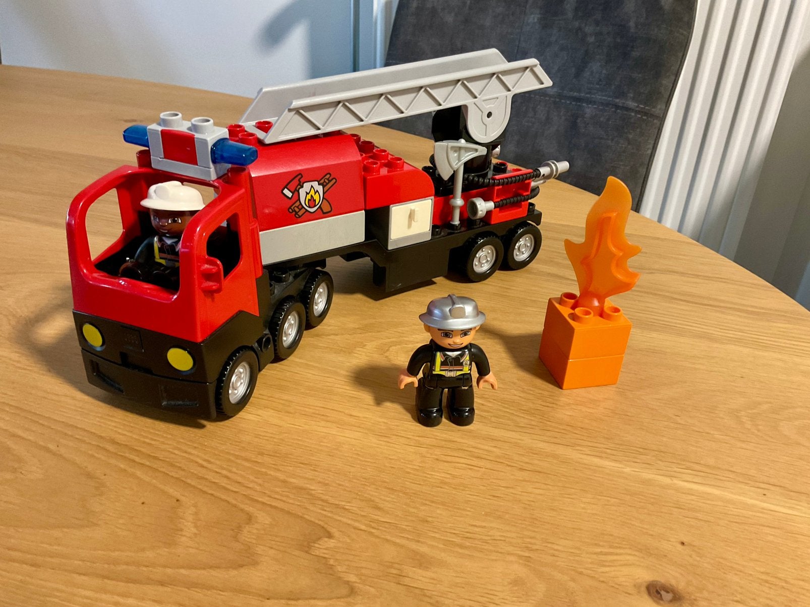 Duplo : Brandweerwagen, Ophalen, Gebruikt