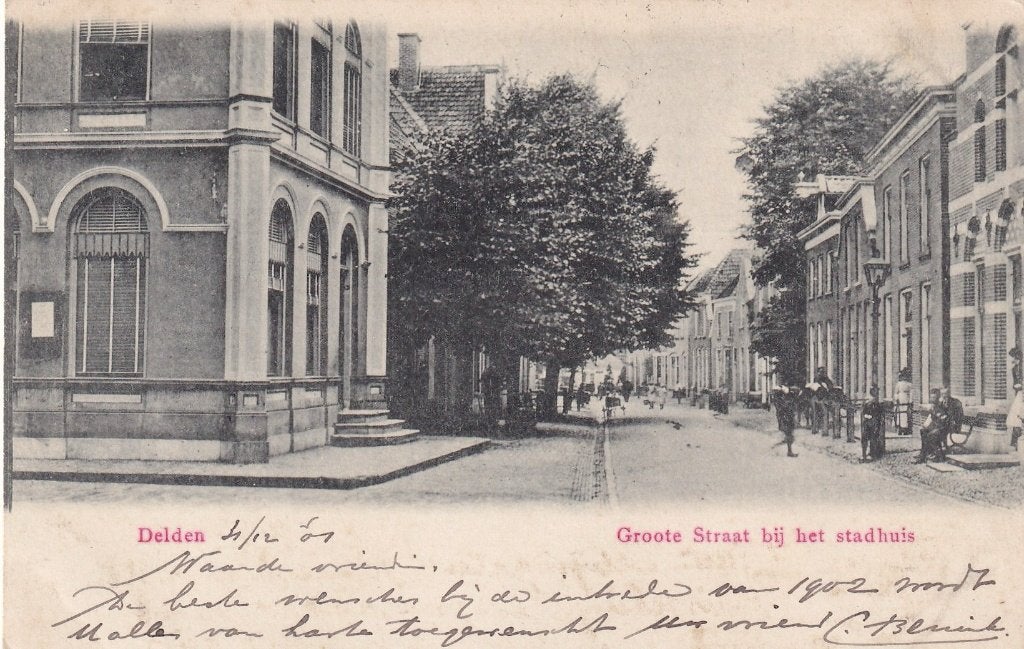 Delden, 1901., Verzenden, Voor 1920, Gelopen, Overijssel