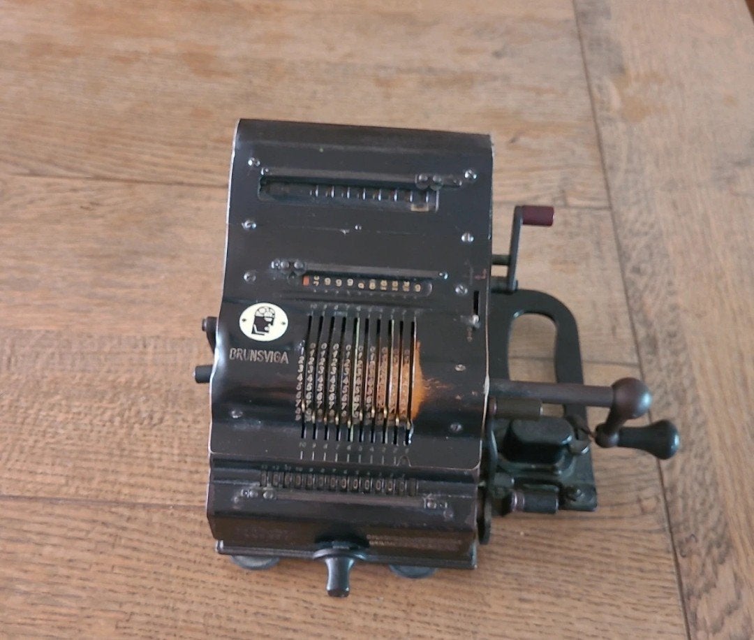 Brunsviga vintage rekenmachine/kassa, Antiek en Kunst, Ophalen of Verzenden