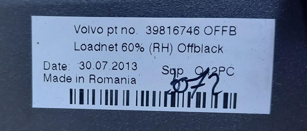 Volvo V60 Laadnet (RH) Offblack - 39816746, Ophalen, Gebruikt