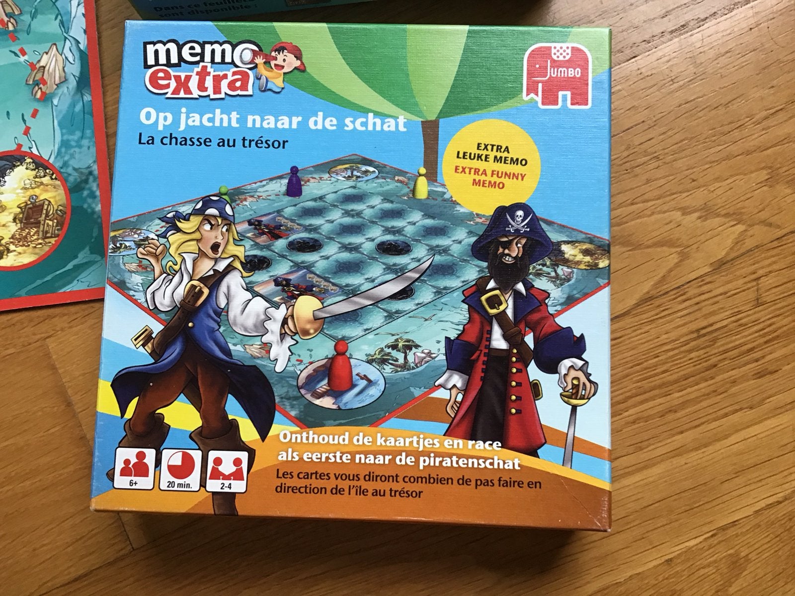Memory, op jacht naar de schat. Spel is compleet., Ophalen of Verzenden, Zo goed als nieuw