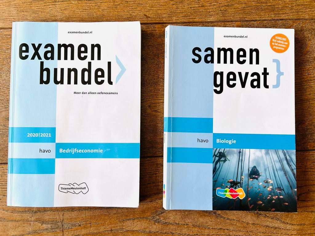 Examenbundel Bedrijfseconomie Havo en Samengevat Biologie Ha, Ophalen of Verzenden, Beta, Zo goed als nieuw, Overige niveaus