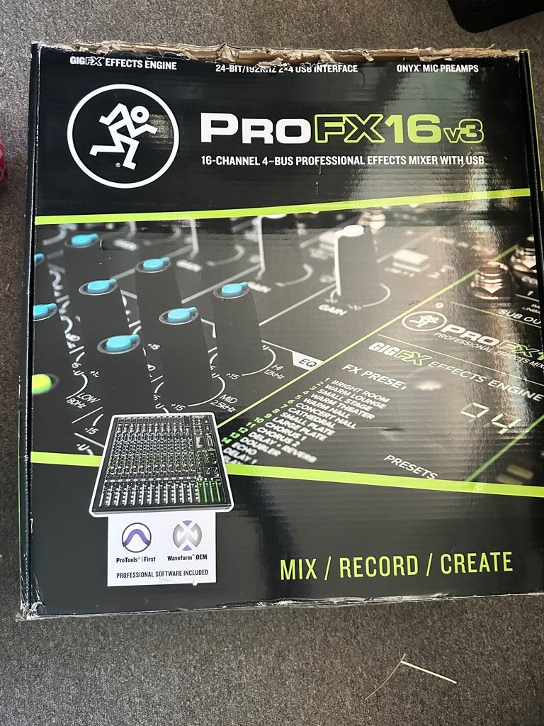 Mackie ProFX16v3, Muziek en Instrumenten, Ophalen of Verzenden, Zo goed als nieuw, 10 tot 20 kanalen, Microfooningang