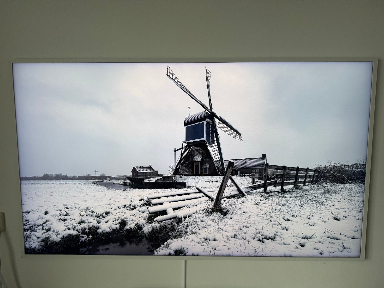 Samsung The Frame 2024 75 inch QLED 4K Smart TV, Ophalen, QLED, Zo goed als nieuw, Samsung