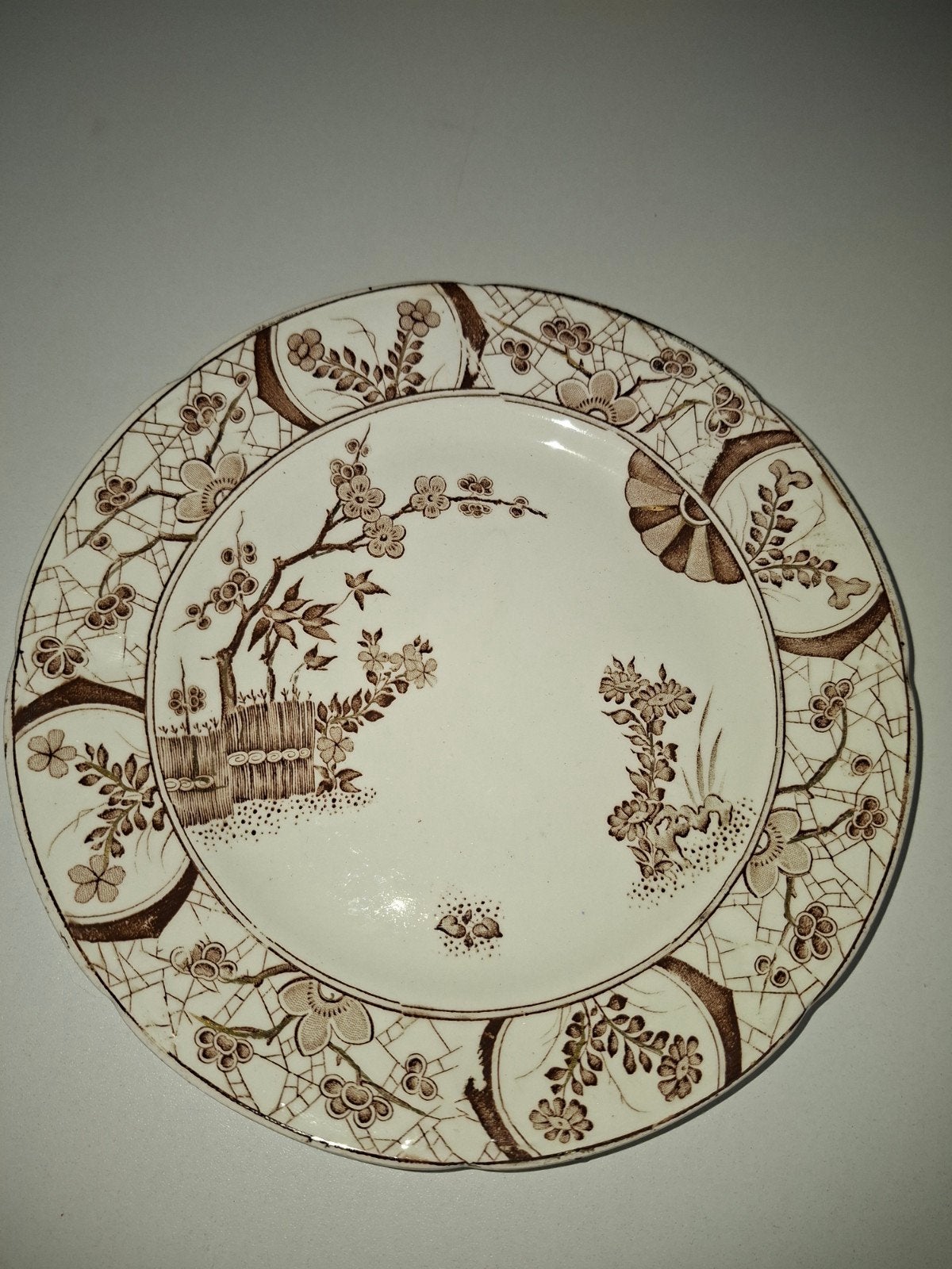 Antiek Petrus Regout Maastricht Hankin bord 20 cm, Ophalen of Verzenden