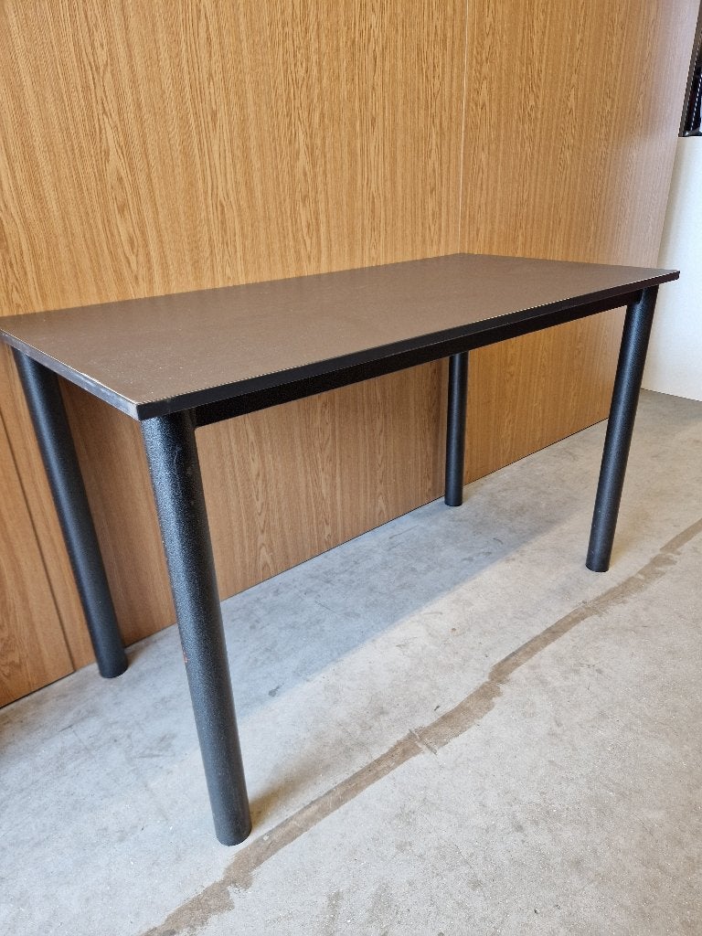 Stevige Werktafel Kantinetafel 120x60 Antraciet (gebruikt), Ophalen, Gebruikt, Metaal of Aluminium, 75 cm of meer