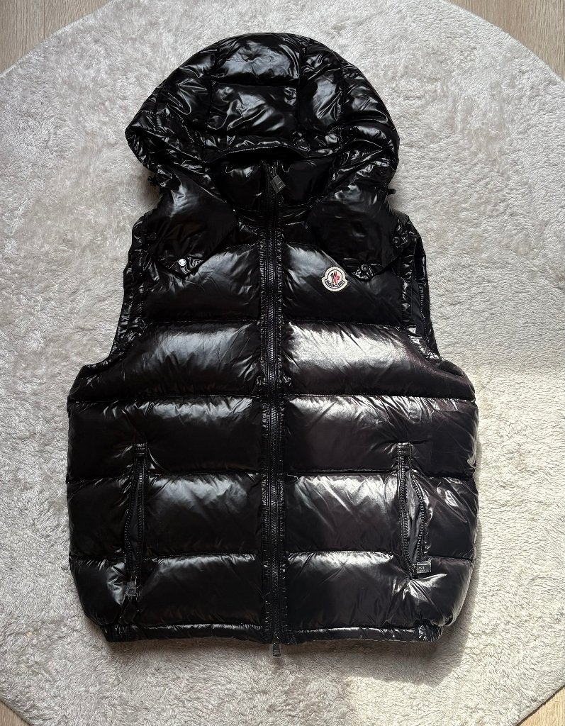 Moncler Bodywarmer maat 4/L, Kleding | Heren, Bodywarmers, Maat 52/54 (L), Moncler, Zwart, Ophalen of Verzenden