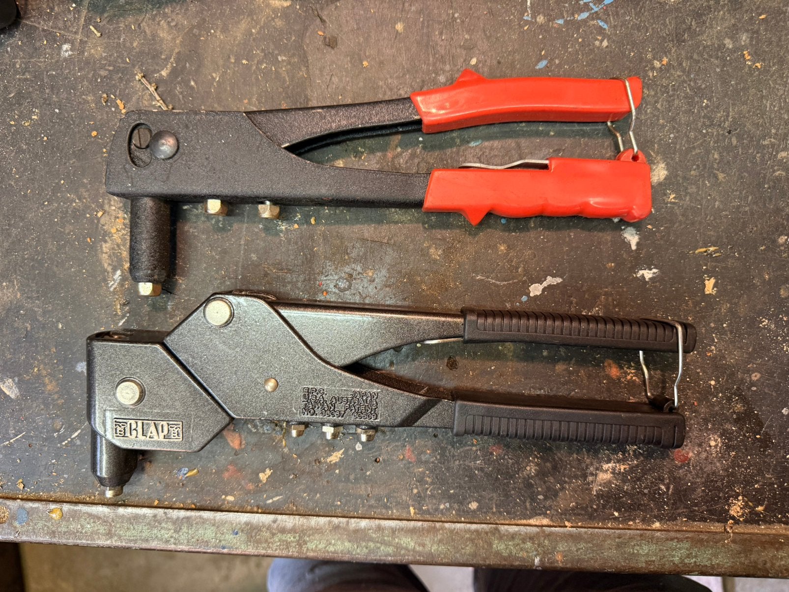 Popnagel tangen 2 stuks, goede kwaliteit, Riveter, Doe-het-zelf en Verbouw, Gereedschap | Handgereedschap, Ophalen of Verzenden