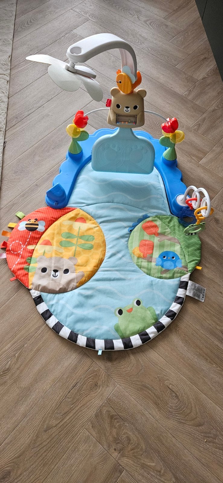 Fisher-Price 3-in-1 Trappel en Schommel Activiteitenmat, Ophalen, Gebruikt, Speelkleed, Met licht