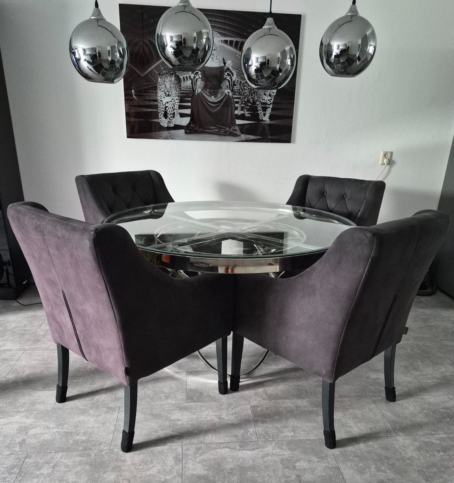 Luxe salontafel en eettafel, Ophalen, Gebruikt, 4 tot 6 stoelen