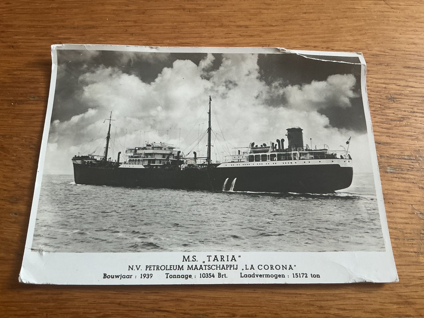 O463 MS TARIA BESCHADIGD, Ophalen of Verzenden, Voor 1940, Zo goed als nieuw, Overige onderwerpen