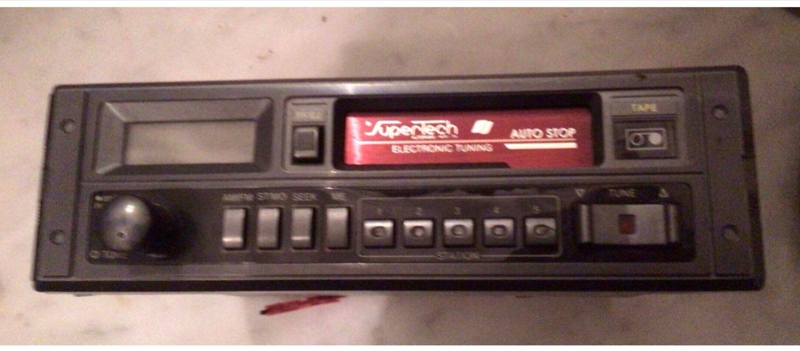 Supertech ARC-710 autoradio met cassettedeck, Ophalen of Verzenden, Gebruikt