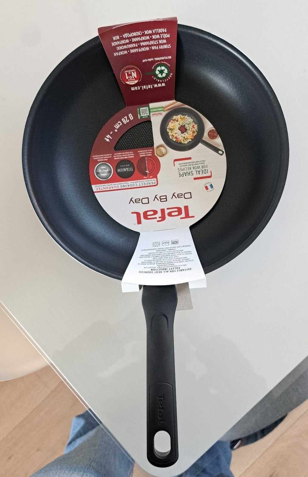 Tefal Day By Day Wokpan - 28 cm - Nieuw, Tefal, Antiaanbaklaag, Ophalen of Verzenden, Wok
