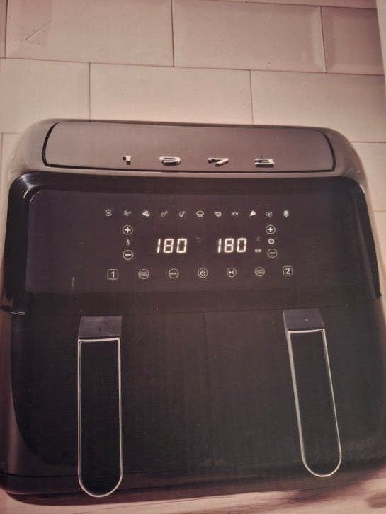 Airfryer met dubbele mand - 2600W - 4.35L, Witgoed en Apparatuur, Airfryers, Nieuw, 1500 gram of meer, Verzenden