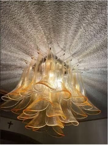 vintage plafondlamp venini Murano high-end, Huis en Inrichting, Ophalen, Vintage, E14 (klein), Zo goed als nieuw