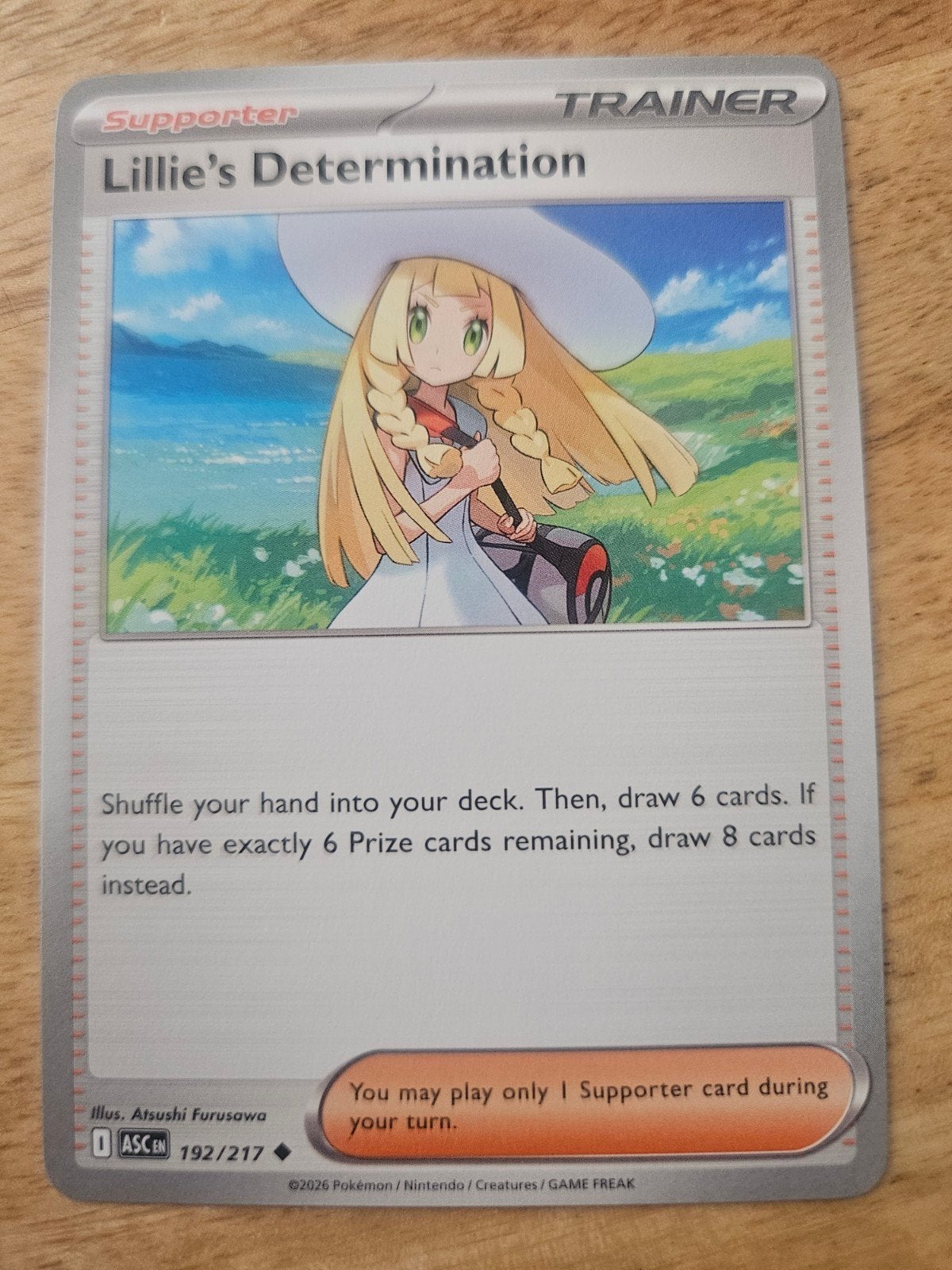 Lillie's Determination Supporter Trainer Pokémon Kaart, Ophalen of Verzenden, Zo goed als nieuw, Losse kaart