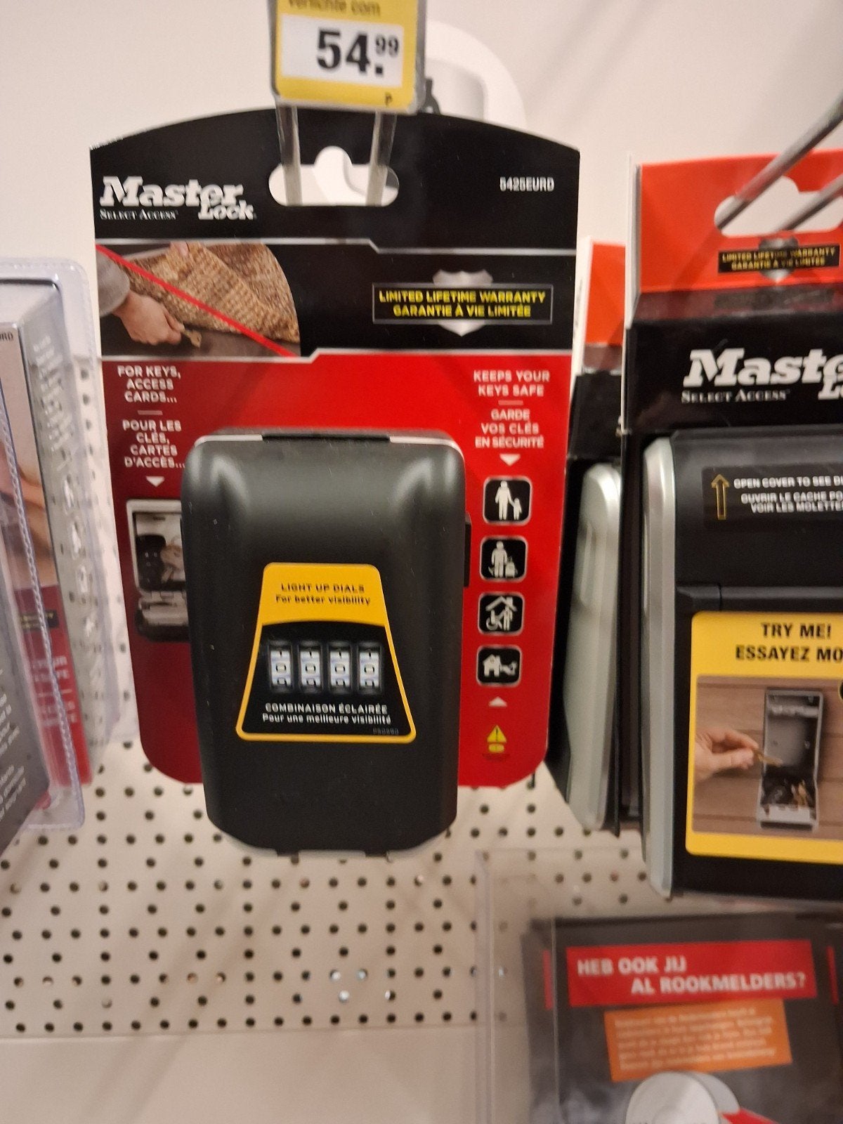 masterlock sleutelkluis, Ophalen of Verzenden, Zo goed als nieuw, IJzer, Slot