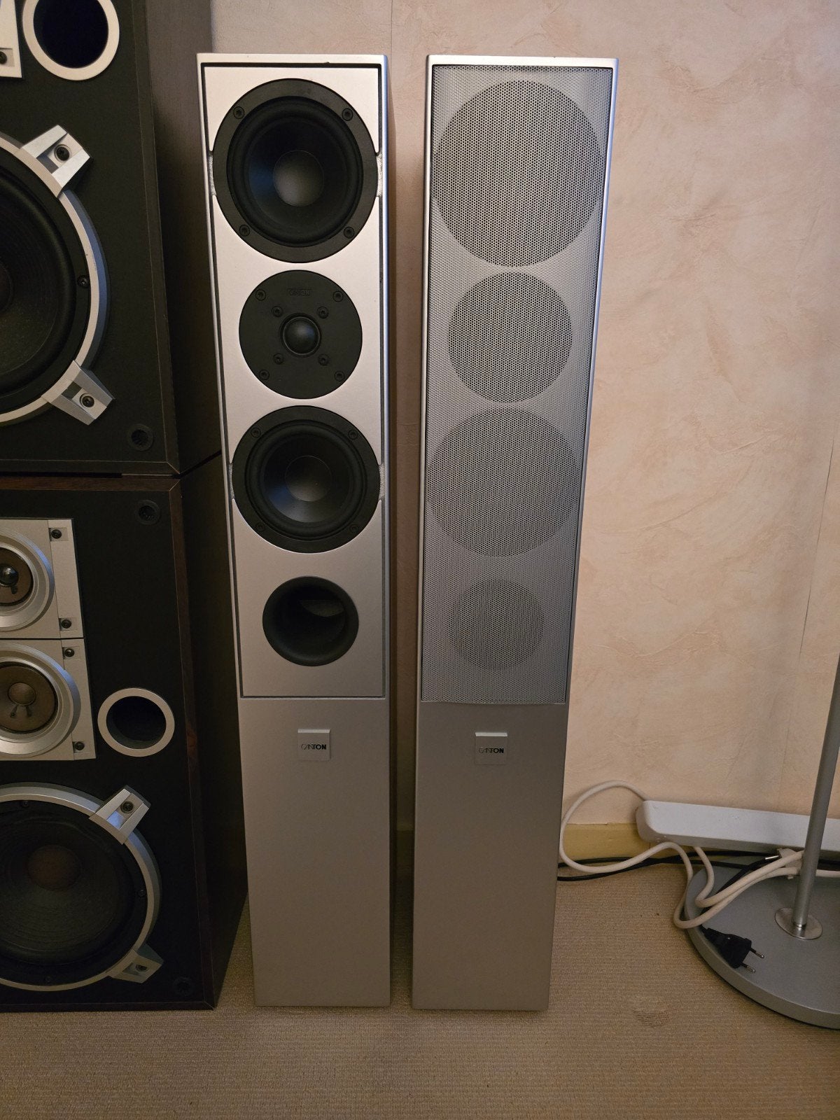 Canton LE 207 luidsprekers beuken/zilver, Gebruikt, Speakerset, 60 tot 120 watt, Ophalen