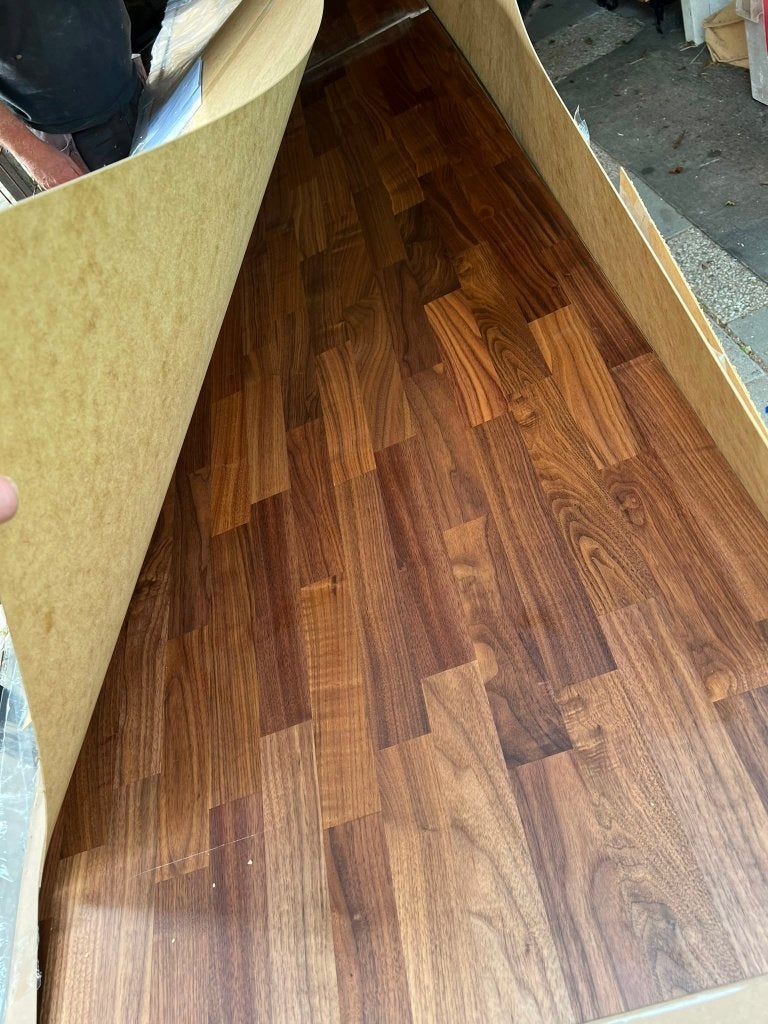Werkblad Keuken, Bruin, Nieuw, Ophalen of Verzenden, 200 cm of meer