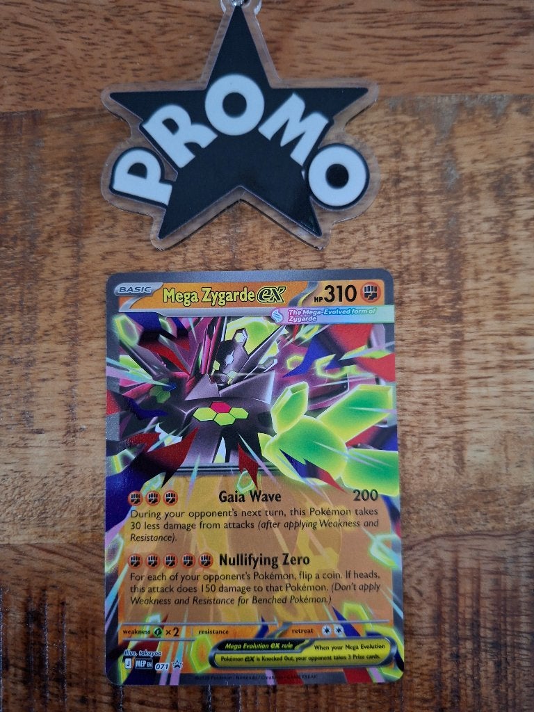 Pokemon Mega Zygarde (MEP 071)  promo, Ophalen of Verzenden, Nieuw, Losse kaart, Foil