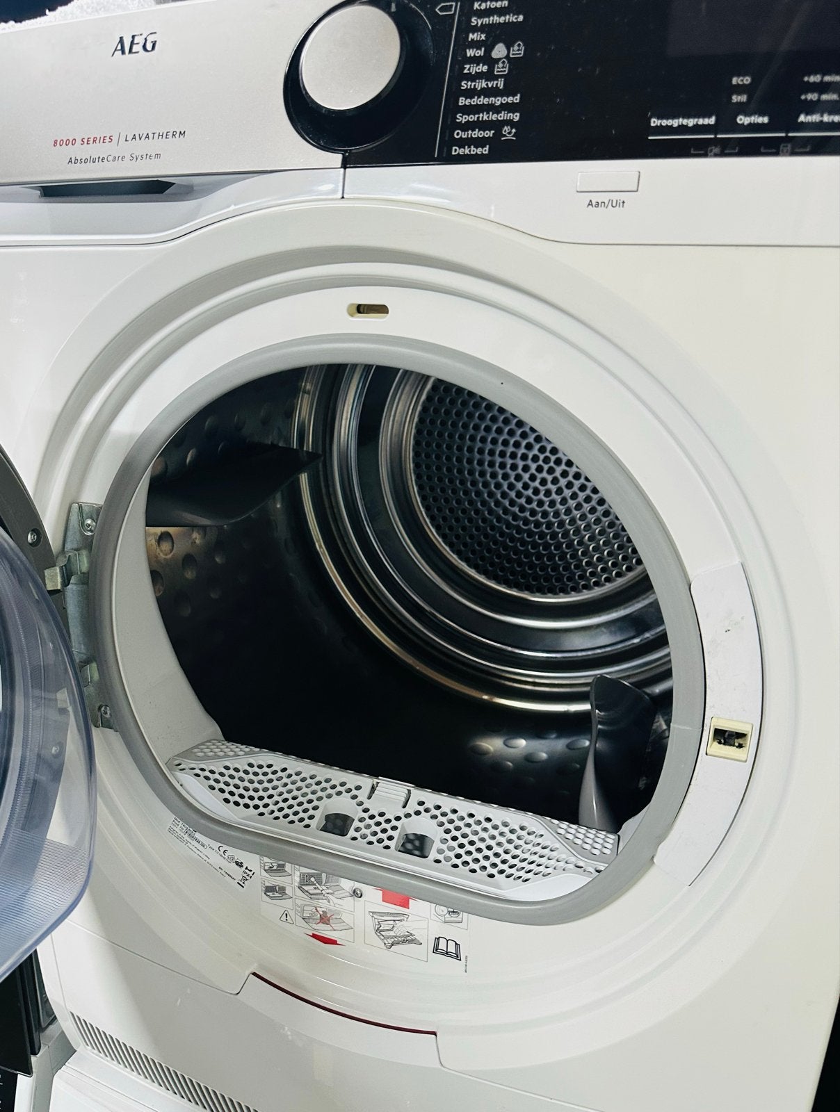 AEG Lavatherm 8000 Series ProSense 1-8kg wasdroger, 8 tot 10 kg, Ophalen of Verzenden, Zo goed als nieuw, Voorlader