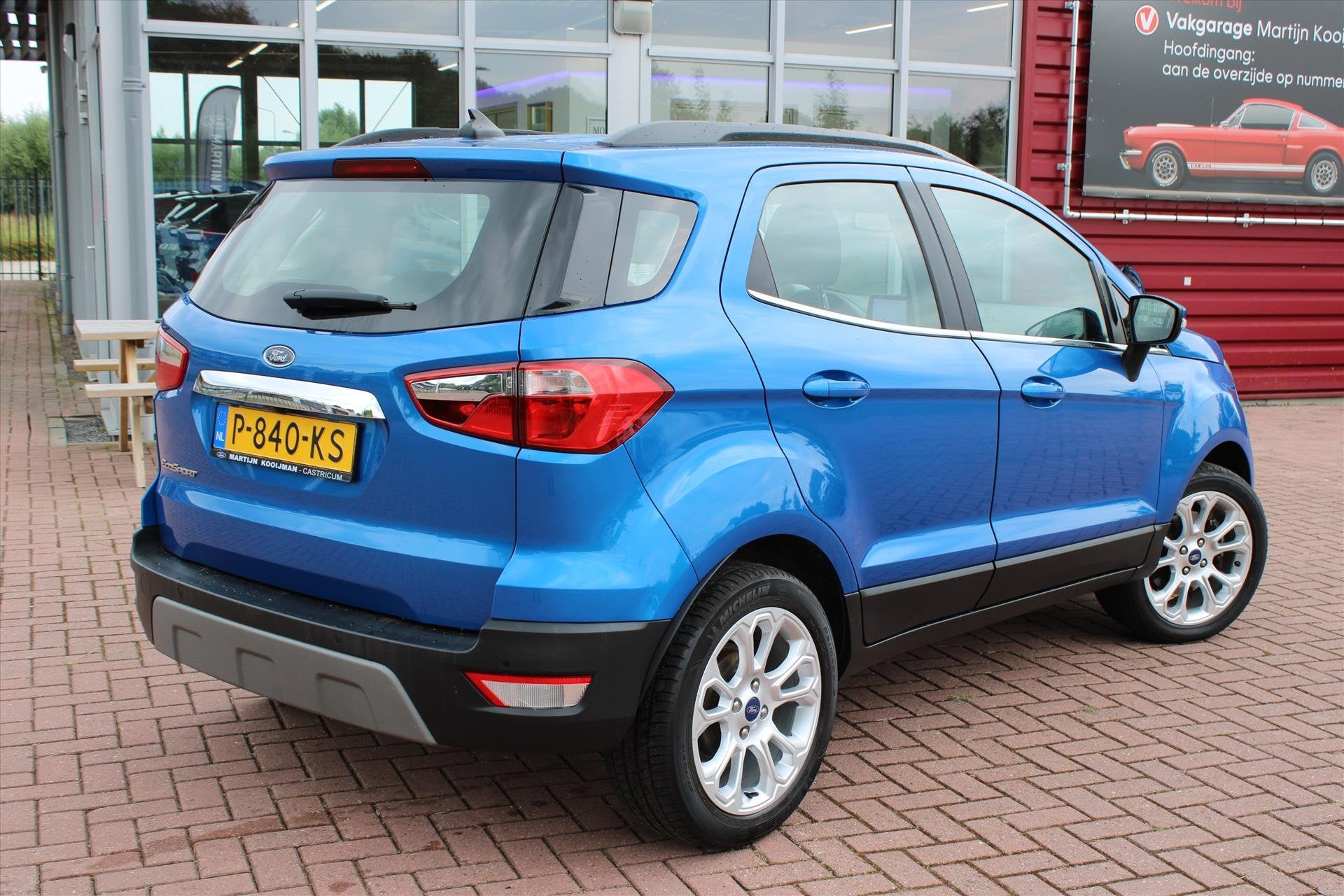 Ford Ecosport 1.0 EcoBoost 125pk Titanium, Winterpack, Keyle, Auto's, 125 pk, Gebruikt, Ecosport, Blauw