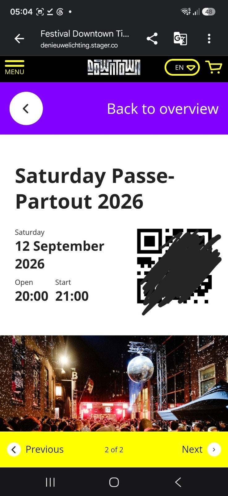 2x Rotterdan DOWNTOWN festival, Twee personen