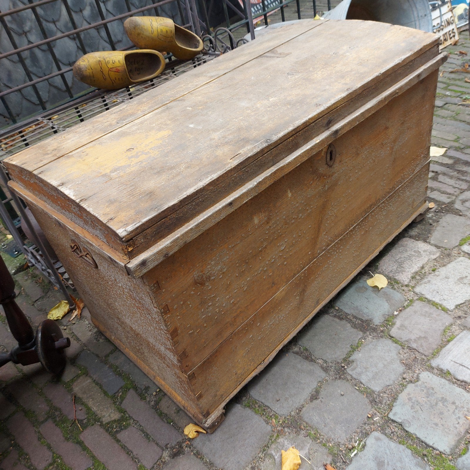 antieke dekenkist orginele staat koffer oldtimer, Antiek en Kunst, Ophalen