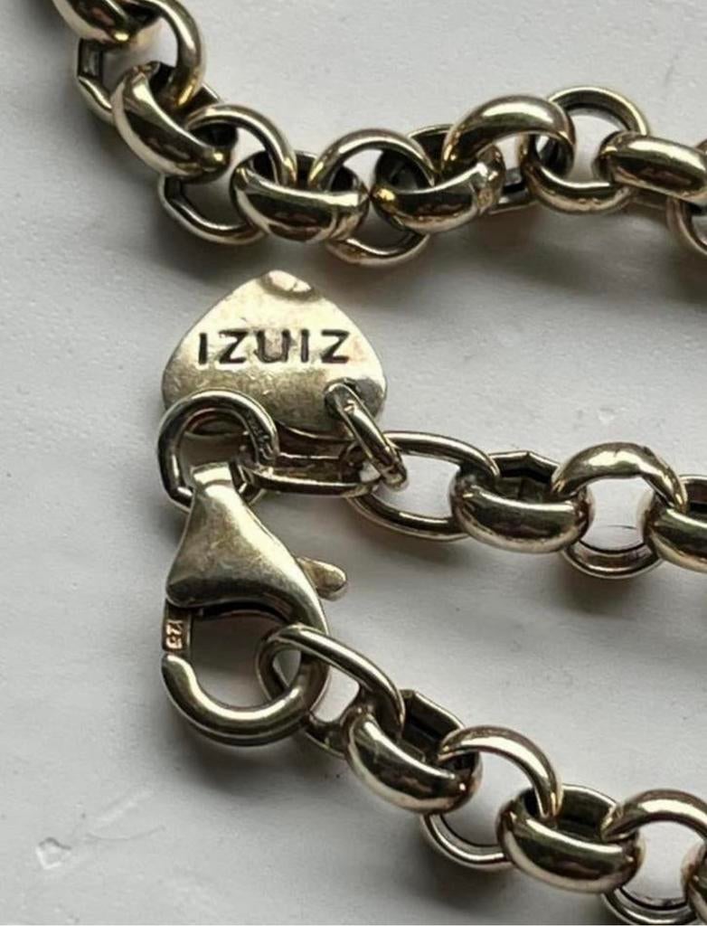 ZINZI  zilveren Jasseron ketting, Ophalen of Verzenden, Zo goed als nieuw, Zilver