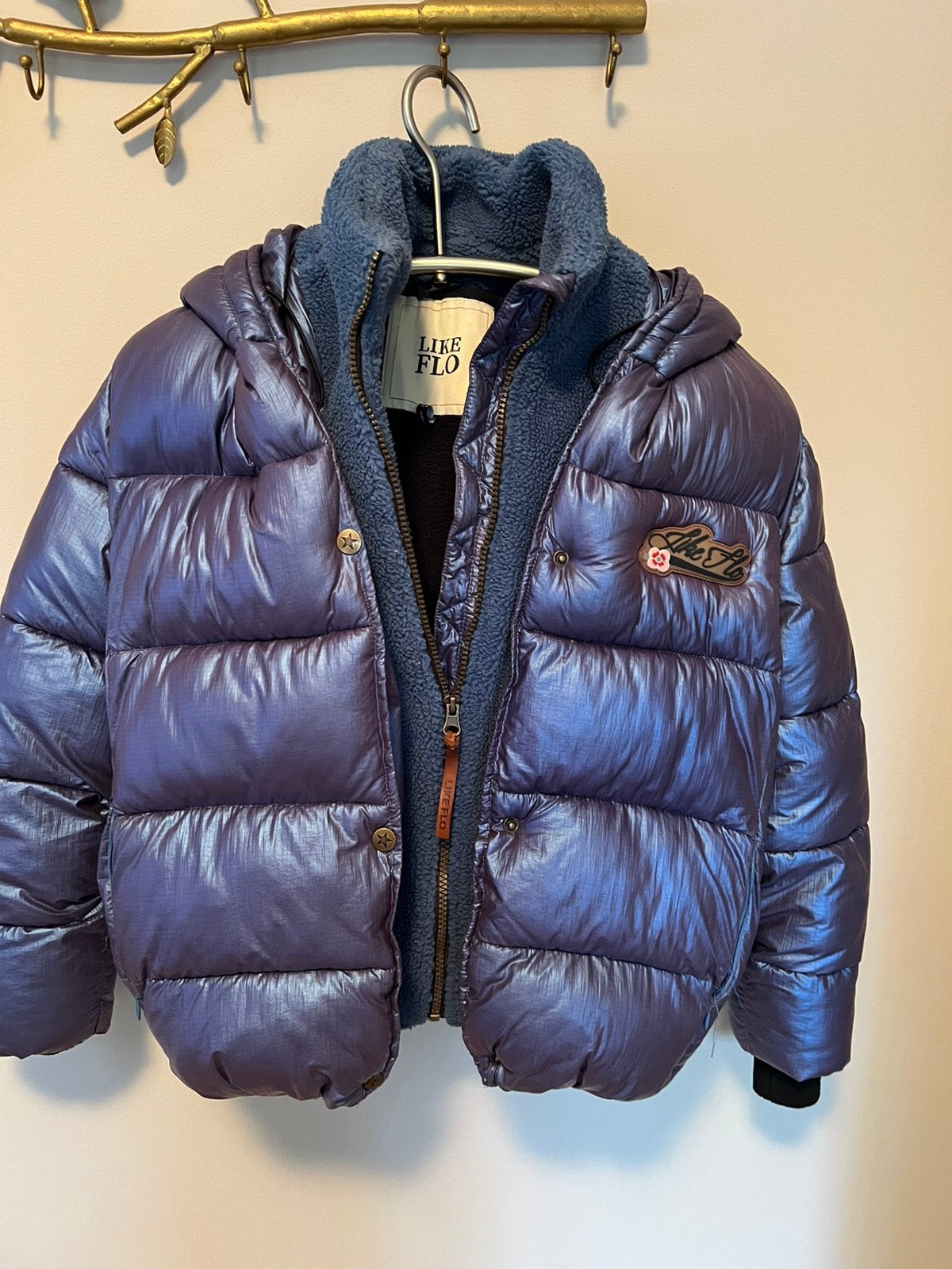 Winterjas meisje Like Flo maat 152, Ophalen of Verzenden, Zo goed als nieuw, Overige maten, Blauw