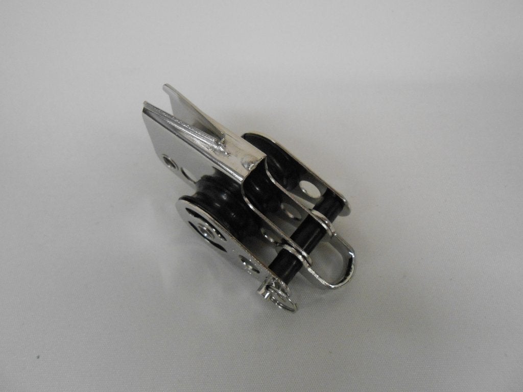 Miniblok, Katrol, Drieschijfs, V - Klem, 6 - 8 mm lijn, Ophalen of Verzenden, Nieuw, Lijn of Blok