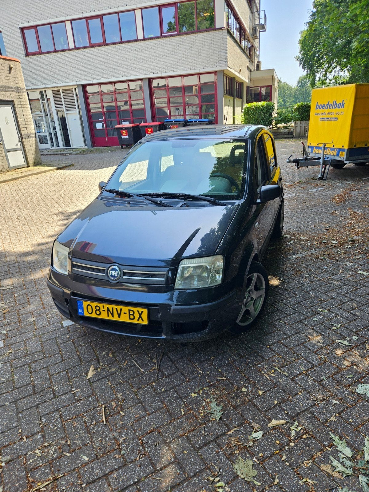 Fiat Panda 1.2 2004 Zwart, Auto's, Voorwielaandrijving, Zwart, Origineel Nederlands, Handgeschakeld