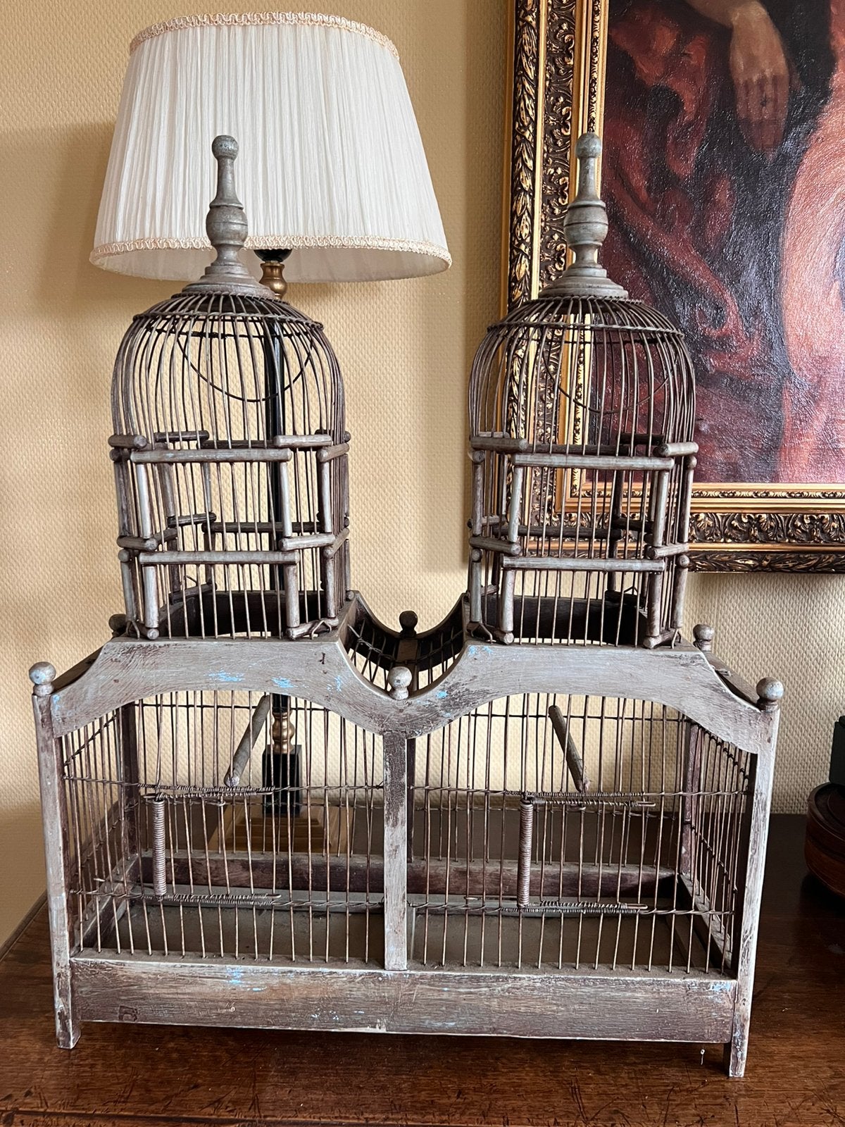 Oude vogelkooi, Antiek en Kunst, Curiosa en Brocante, Ophalen of Verzenden