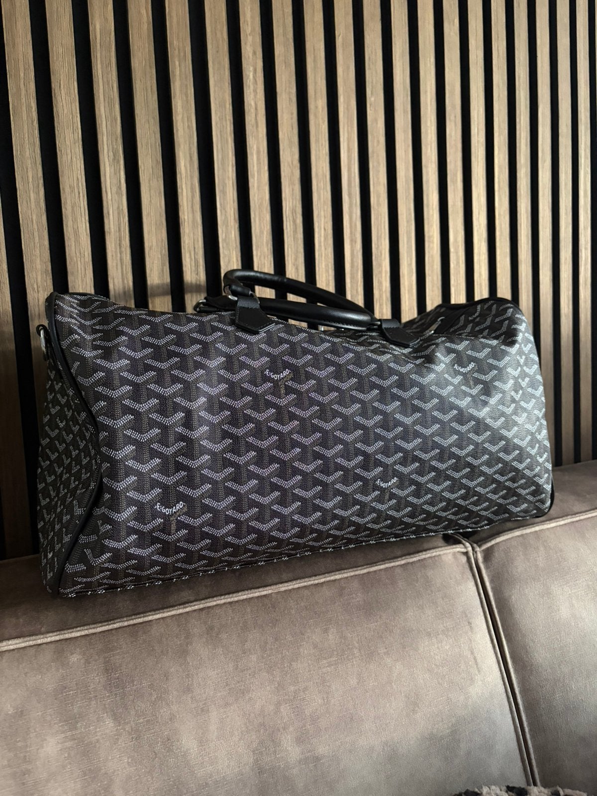 Goyard duffle bag grijs, 40 tot 60 cm, 30 cm of meer, Ophalen of Verzenden, Grijs
