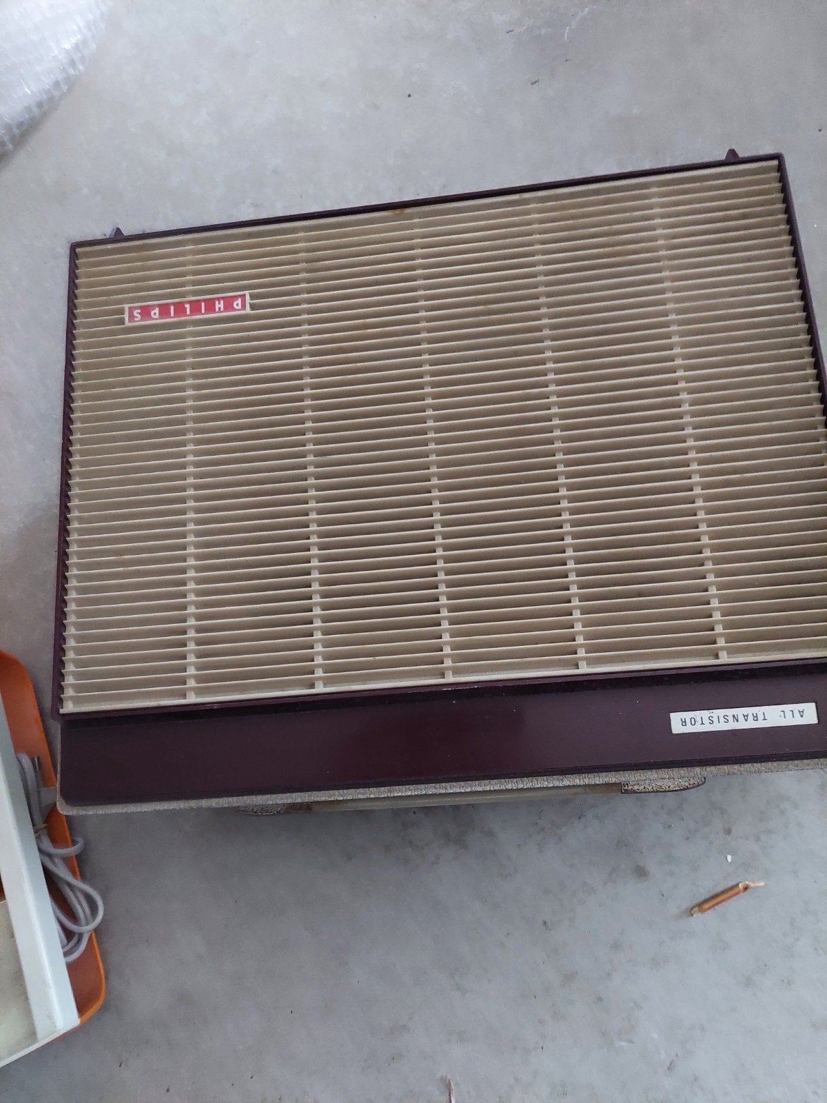 Vintage Philips Platenspeler - All Transistor, Audio, Tv en Foto, Platenspelers, Ophalen of Verzenden, Gebruikt, Platenspeler