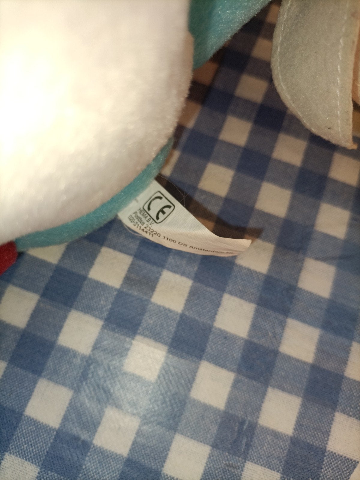 Hema zwaan knuffel met mannetje bovenop 23 cm, Ophalen of Verzenden, Zo goed als nieuw, Overige typen