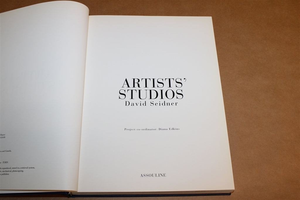 Artists\' Studios — Fotoboek Kunstenaarsateliers, Ophalen of Verzenden, Gelezen