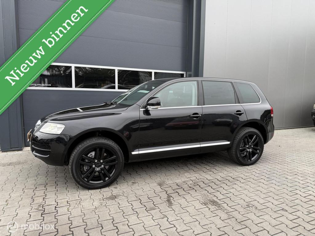 Volkswagen Touareg 5.0 V10 TDI Topstaat Grijskenteken, Automaat, 4921 cc, Zwart, Leder