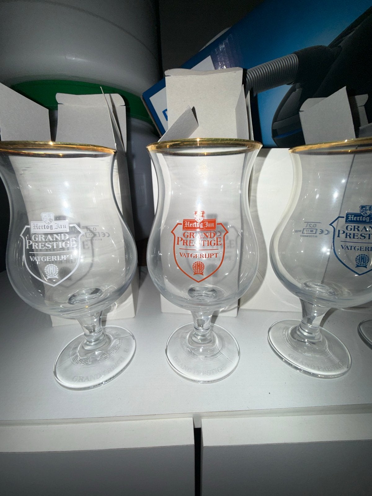 Hertog Jan Grand Prestige Vatgerijpt Glazen - Jaargang 1, Ophalen, Nieuw, Meerkleurig, Glas