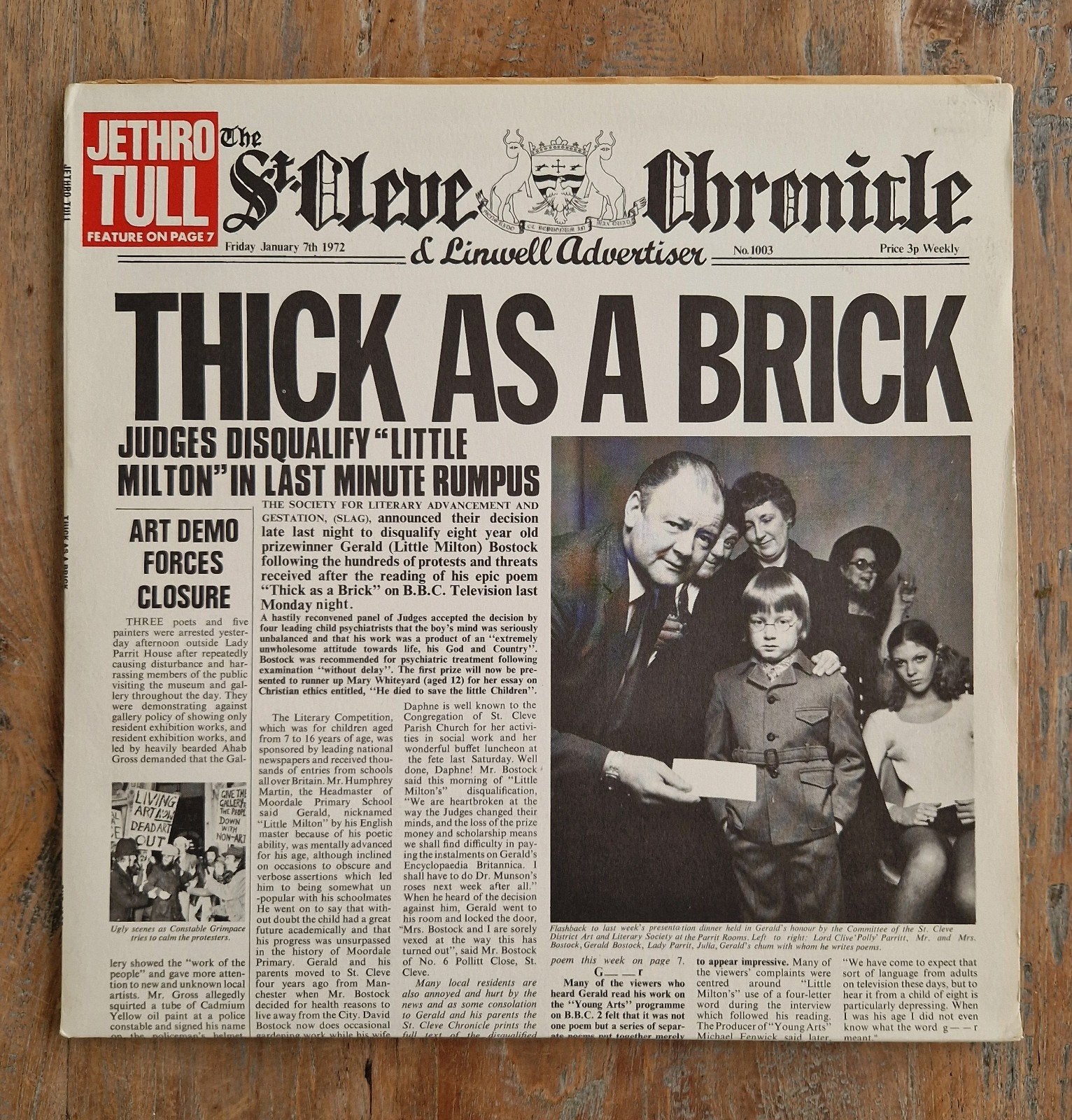 Jethro Tull - Thick as a brick, Ophalen of Verzenden
