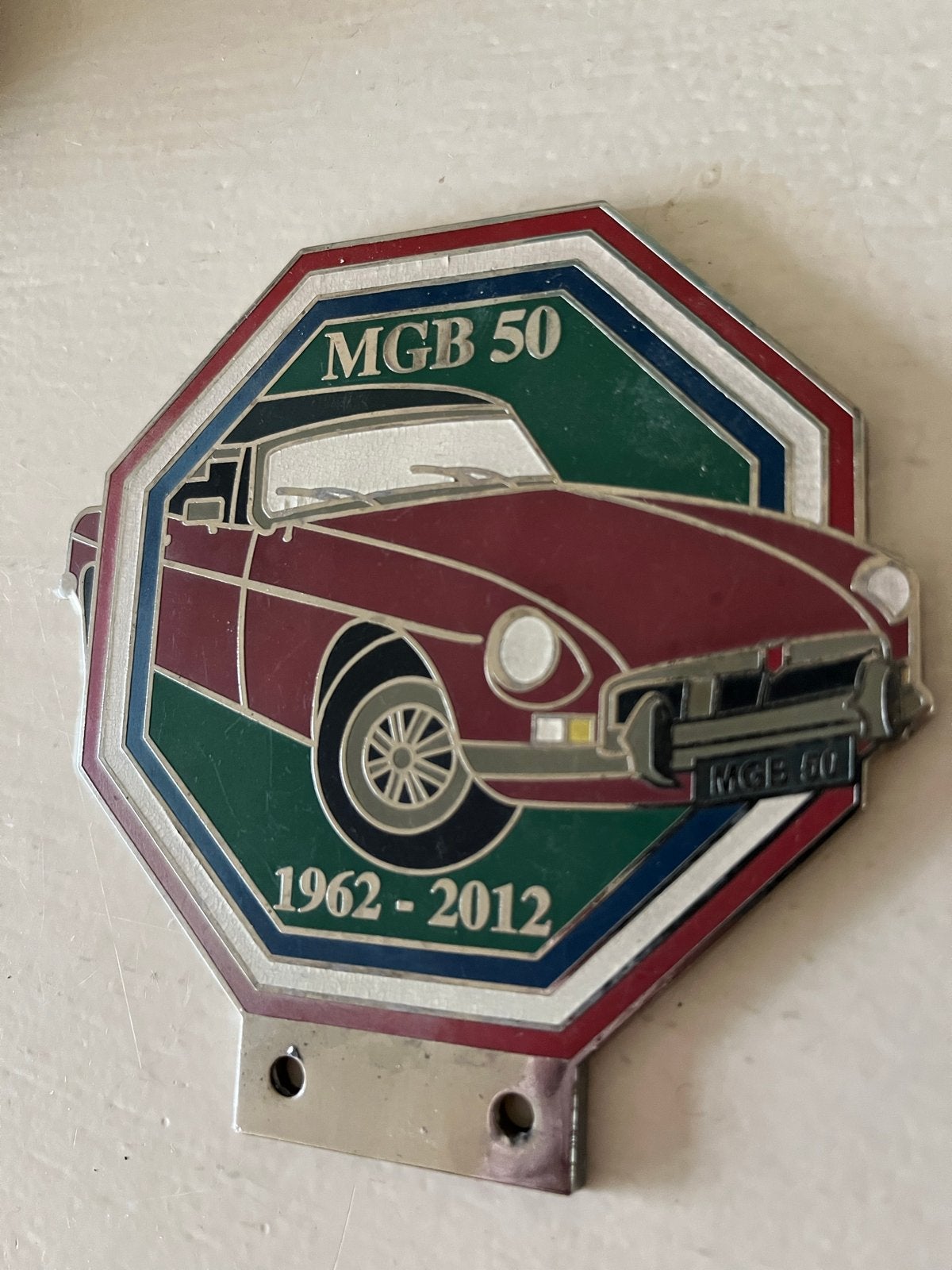 MGB 50 Jaar Jubileum Plaquette 1962-2012, Ophalen, Nieuw