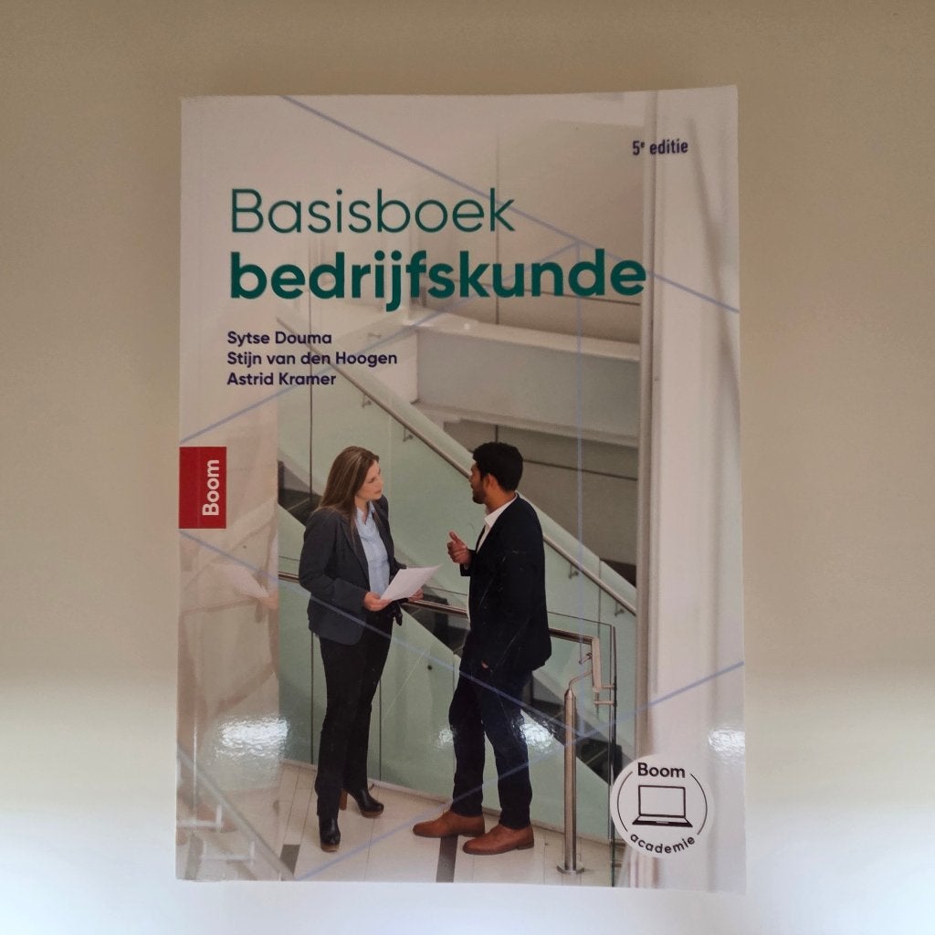 Basisboek Bedrijfskunde – 5e editie – geplastificeerd, Boeken, Studieboeken en Cursussen, Ophalen of Verzenden, Beta, Zo goed als nieuw