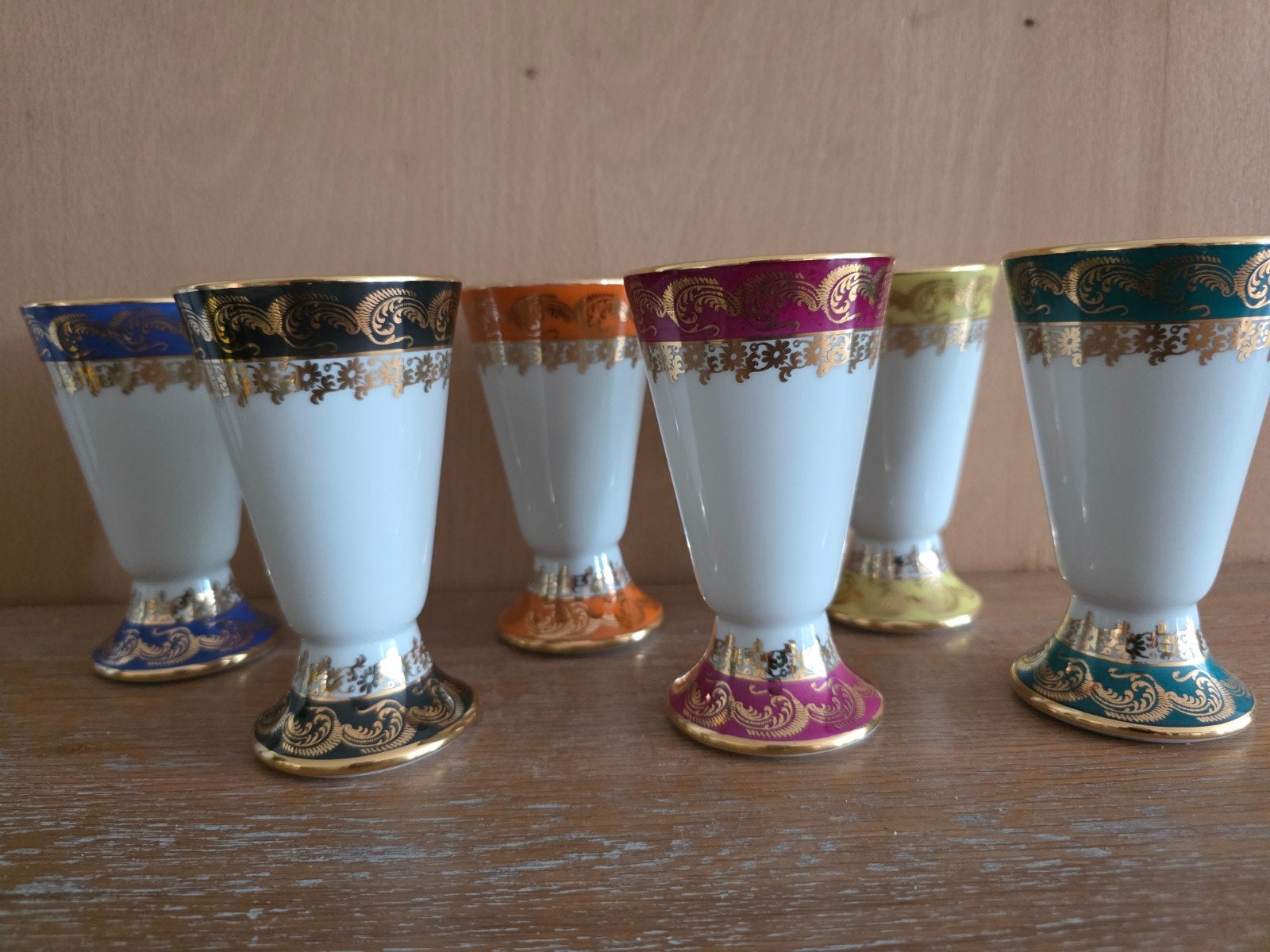 Franse Limoges bekers Marcel Chaufriasse, Antiek en Kunst, Ophalen of Verzenden