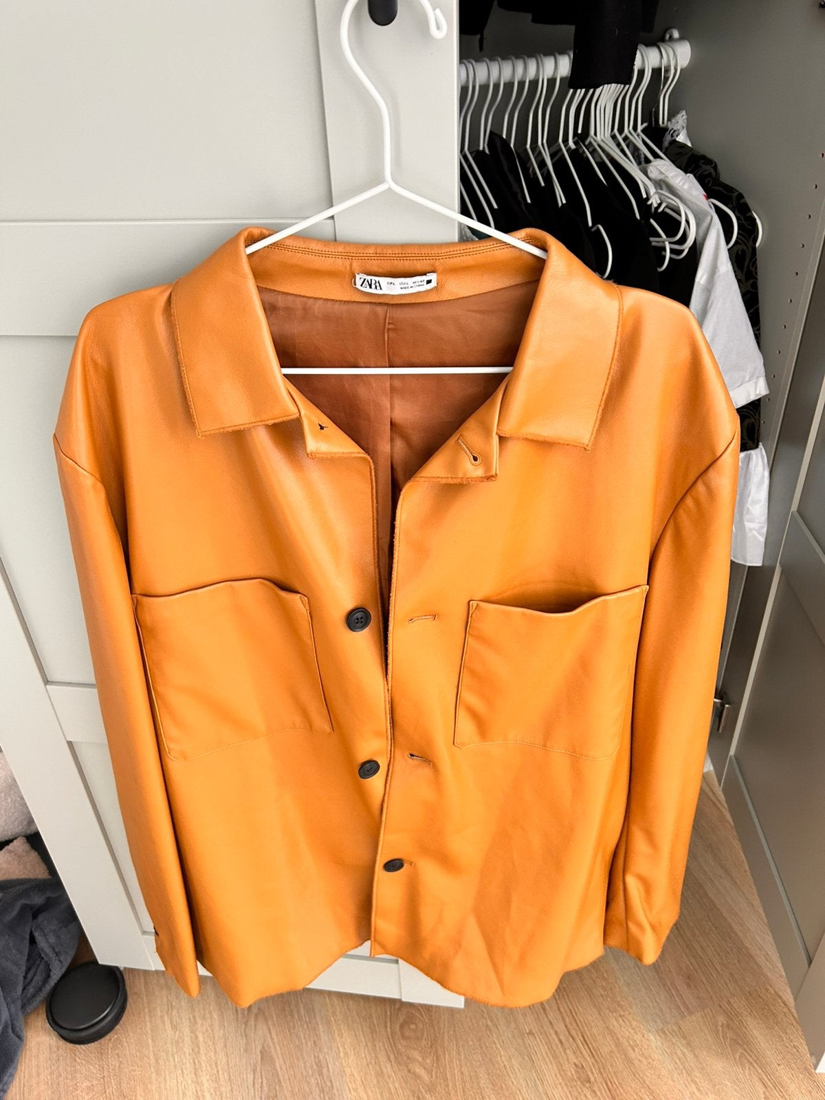 Zara feuax leer jack, Ophalen, Zo goed als nieuw, Maat 52/54 (L), Overige kleuren